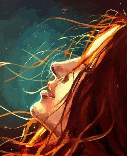 Dipingere con i numeri - Donna Alla Luce Del Sole