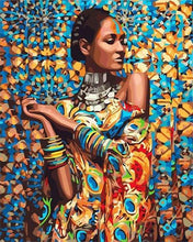 Carica l&#39;immagine nel visualizzatore di Gallery, Dipingere con i numeri - Donna In Abiti Tradizionali