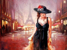 Carica l&#39;immagine nel visualizzatore di Gallery, Dipingere con i numeri - Donna Per Le Strade Di Parigi