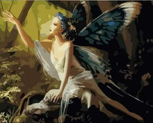Carica l&#39;immagine nel visualizzatore di Gallery, Dipingere con i numeri - Donna Con Ali Di Farfalla