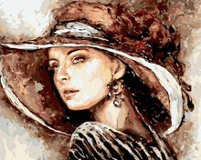 Carica l&#39;immagine nel visualizzatore di Gallery, Dipingere con i numeri - Donna Con Cappello