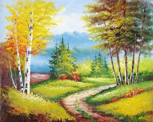 Dipingere con i numeri - Foglie Di Autunno Gialle