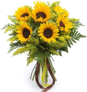 Dipingere con i numeri - Girasoli Gialli In Un Vaso