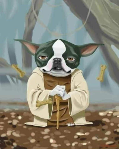 Dipingere con i numeri - Cane Yoda