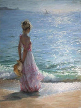 Carica l&#39;immagine nel visualizzatore di Gallery, Dipingere con i numeri - Giovane Donna In Spiaggia