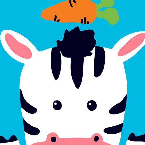 Dipingere con i numeri Bambini - Zebra